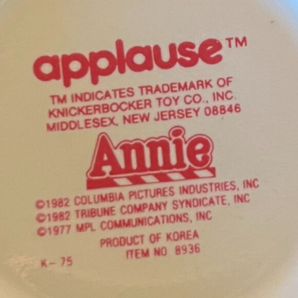 Set of 2 Vintage 1980s Little Orphan Annie, Daddy Warbucks and Dog Sandy Mugs - Picture 9 of 11